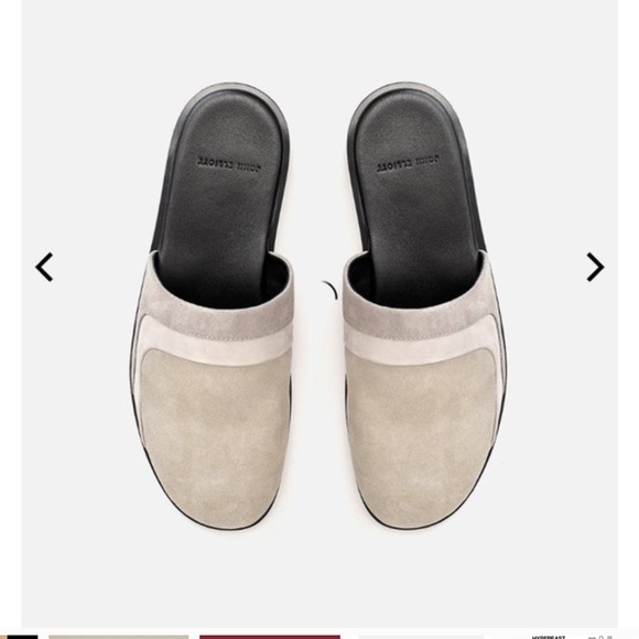 NWT John Elliott Grace Slide desert suede leather slide sandal mule size 42 - Picture 10 of 11